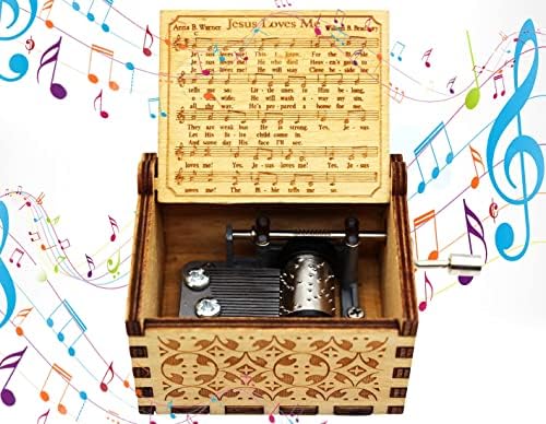 Jesus Love Me Wooden Music Box - Christian Gift