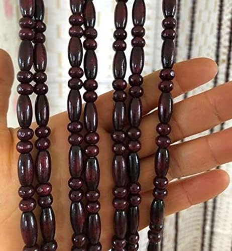 Bamboo Beaded Door Curtain for Entryway and Room Divider