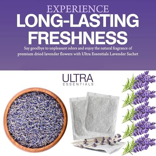 Ultra Essentials Lavender Sachet 6 Pack Natural Fragrance