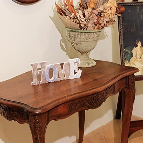 Wooden Home Sign with Classic Multi-Color Letters
