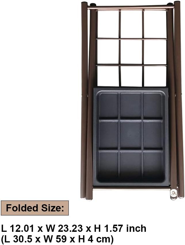 Folding Umbrella Stand with Drip Tray for Home Office Entryway