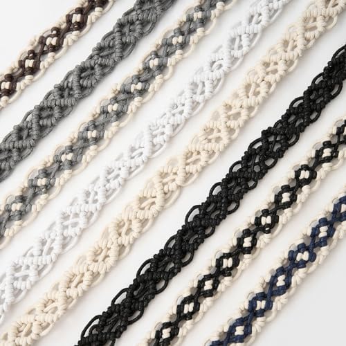 NICEEC 2 Pack Wax Rope Curtain Tiebacks