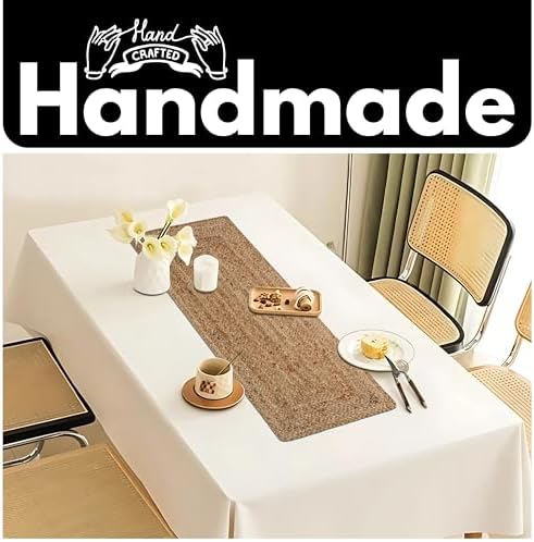 HOMIDATE Natural Jute Table Runner 13x36 Inch