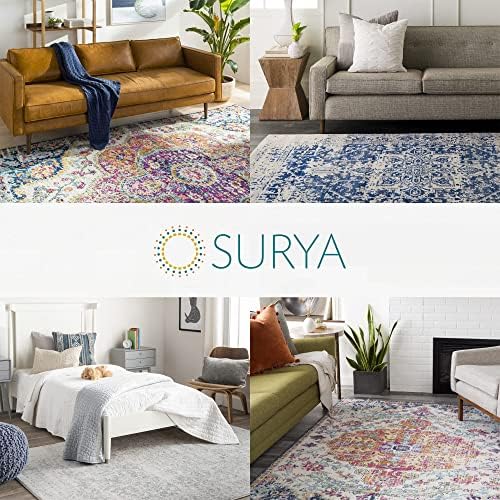 Livabliss Anja Oriental Medallion Area Rug 67 x 9 Grey