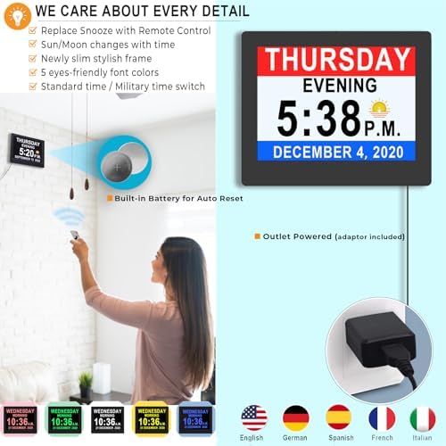 Vfa 20 Alarm Digital Clock with Remote