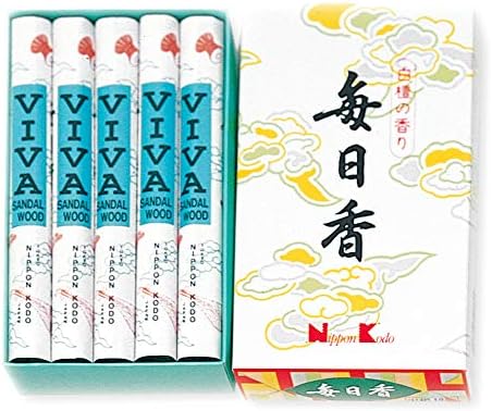 Mainichi-Koh Viva Sandalwood Incense 10 Rolls