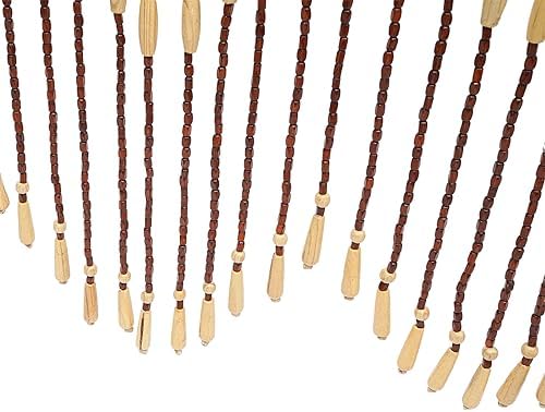 31 Strings Wooden Beaded Curtain for Privacy