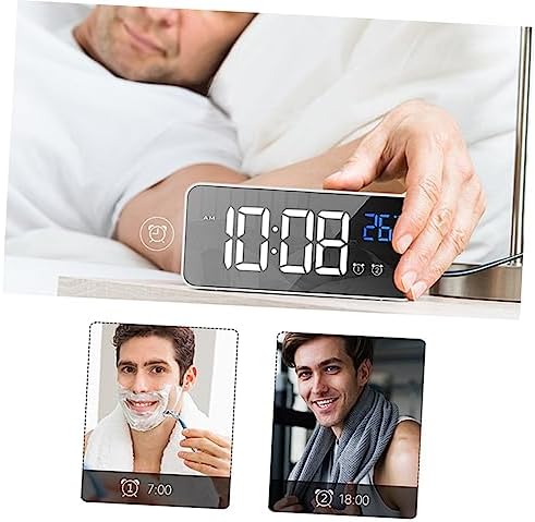 PRETYZOOM Music Charging Alarm Clock with Large Screen for Boys Girls