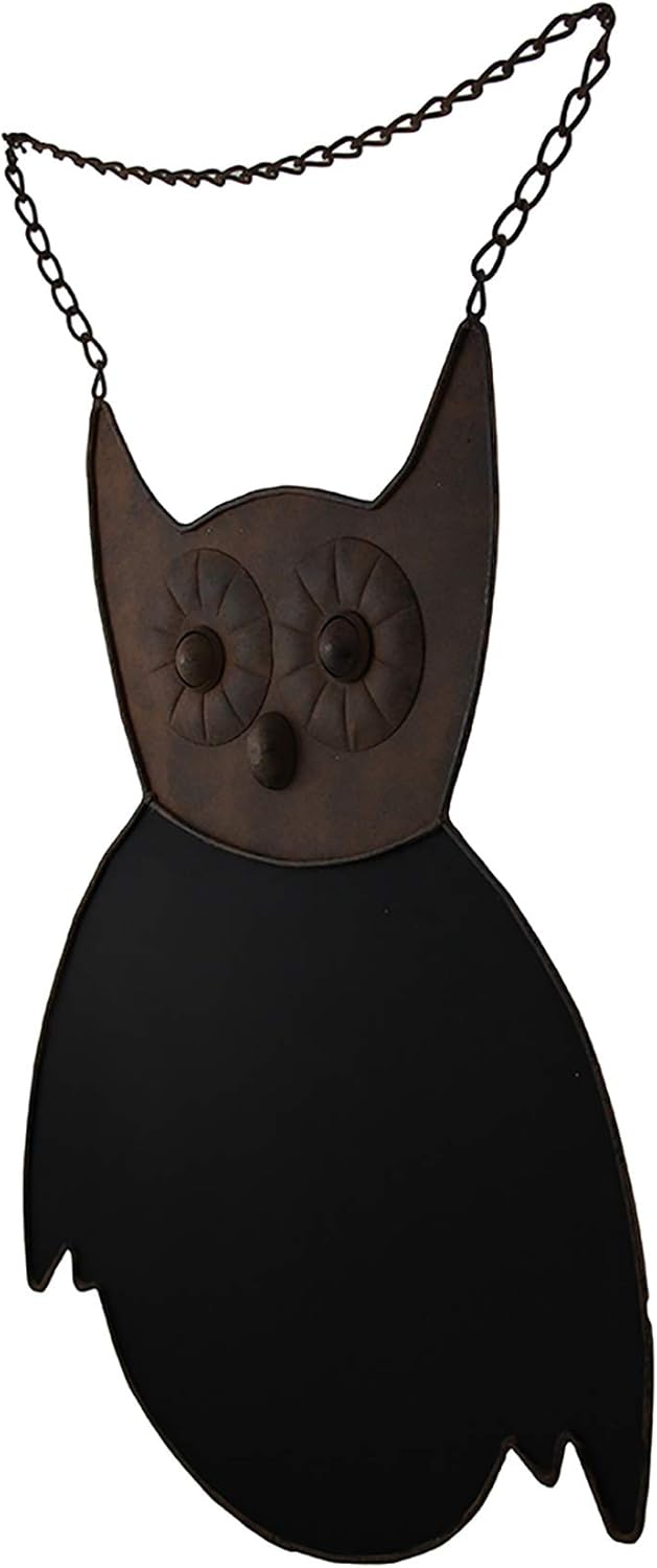 Rustic Brown Owl Chalkboard Wall Hanging 21 Inch