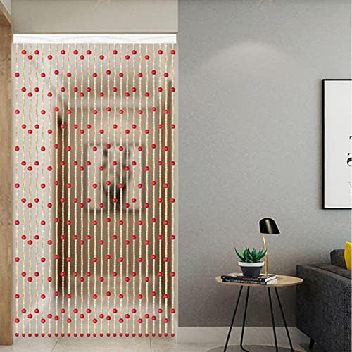Natural Bamboo Wood Beaded Curtain for Doorway and Window