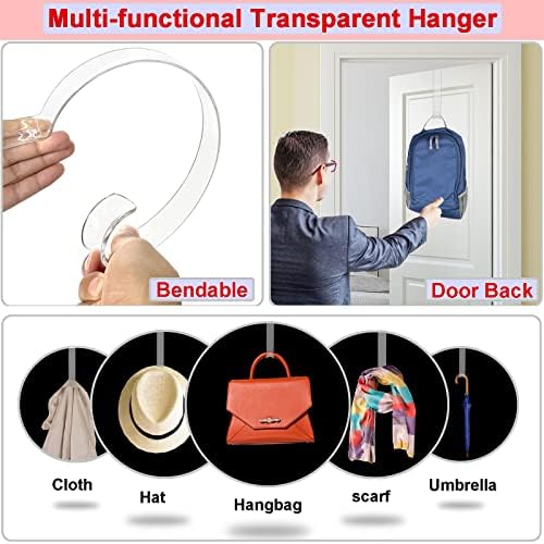 Clear Wreath Hangers 12 Inch 2 Pack Front Door Hooks