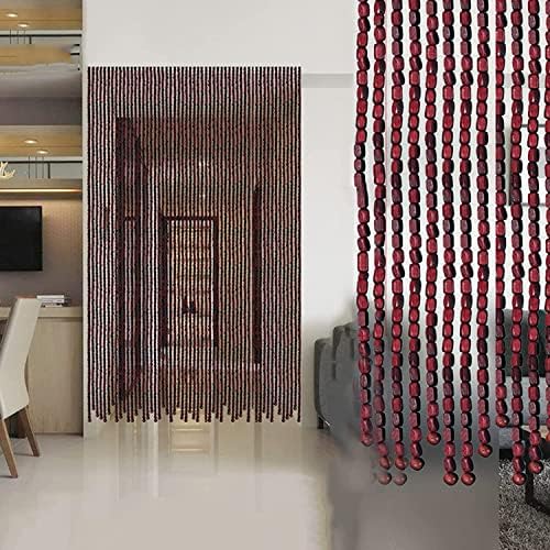Bamboo Beaded Curtain for Room Division and Decor