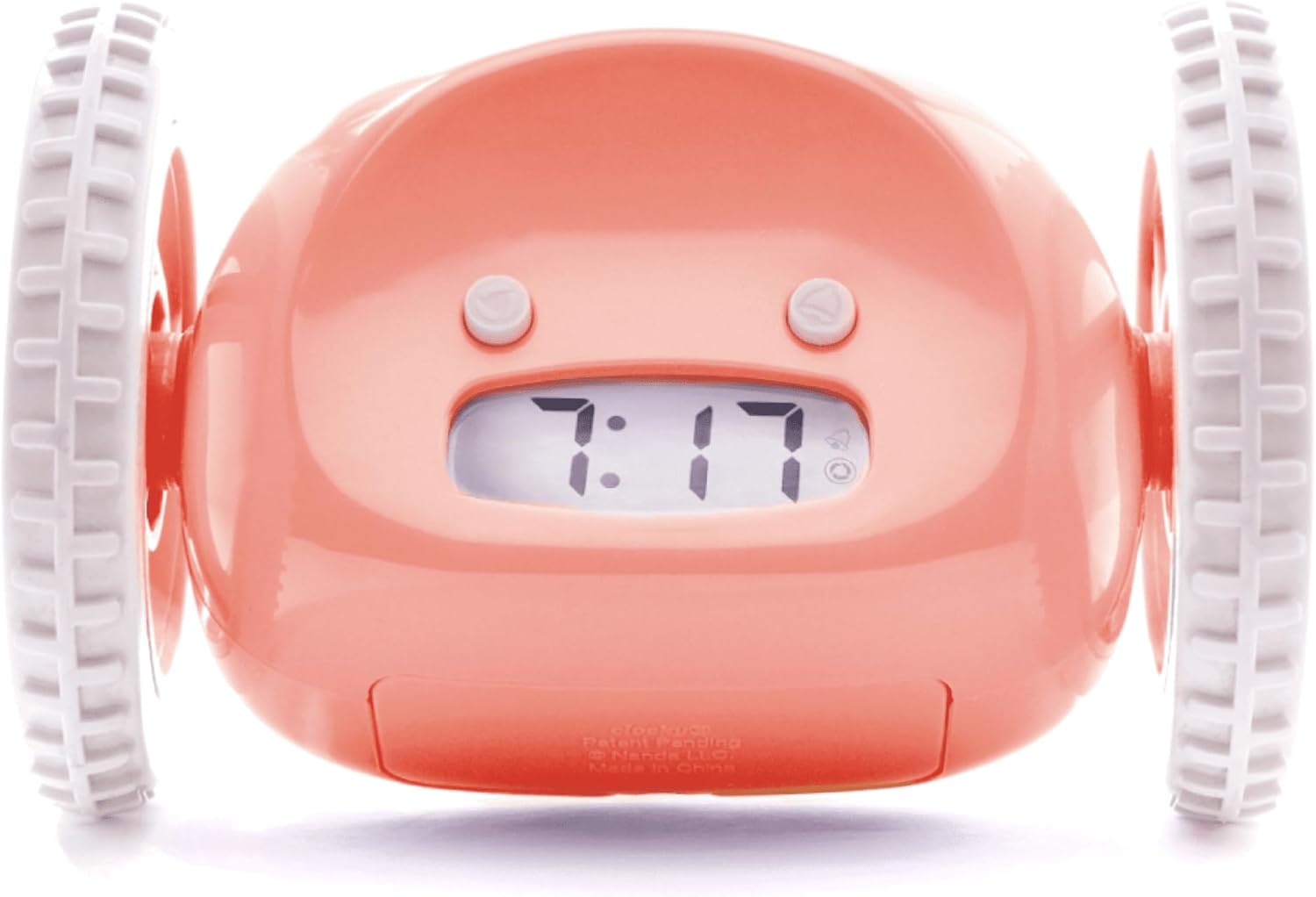 Extra Super Loud Alarm Clock with Rolling Wheels