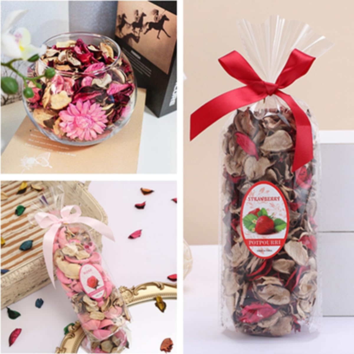 AISIBO Purple Lavender Potpourri Bowl 3PCS Set