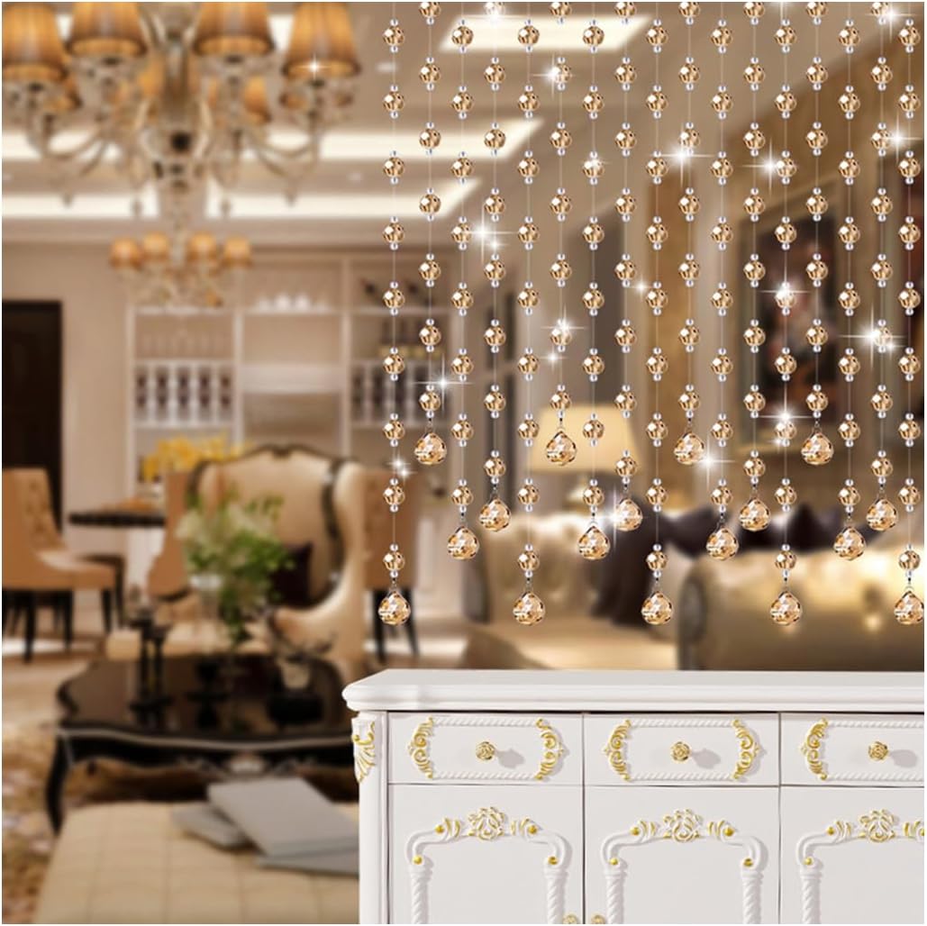 GVILTY Crystal Beaded Curtain Door String Decor