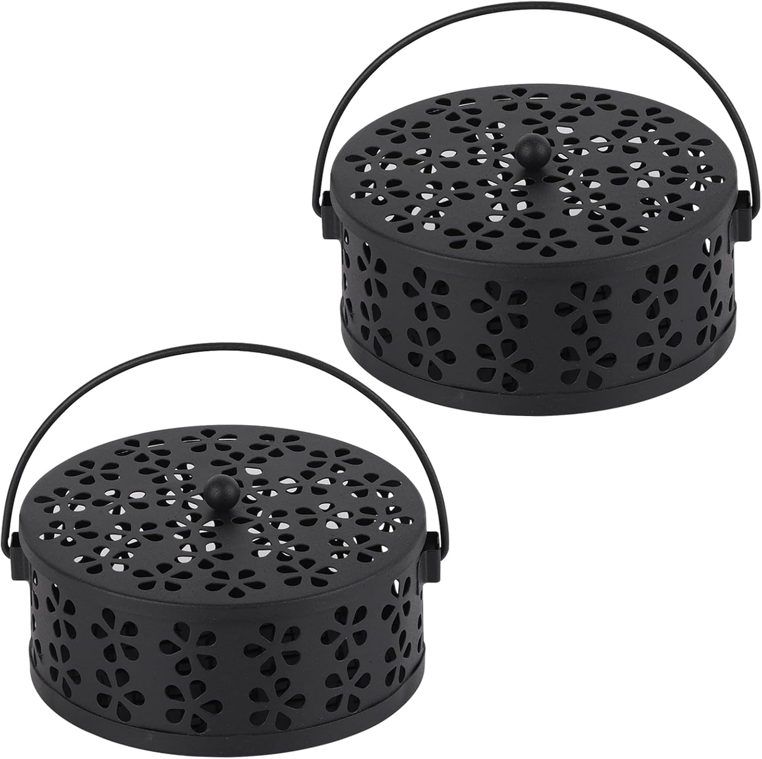 Portable Mosquito Coil Holder with Handle 2Pack