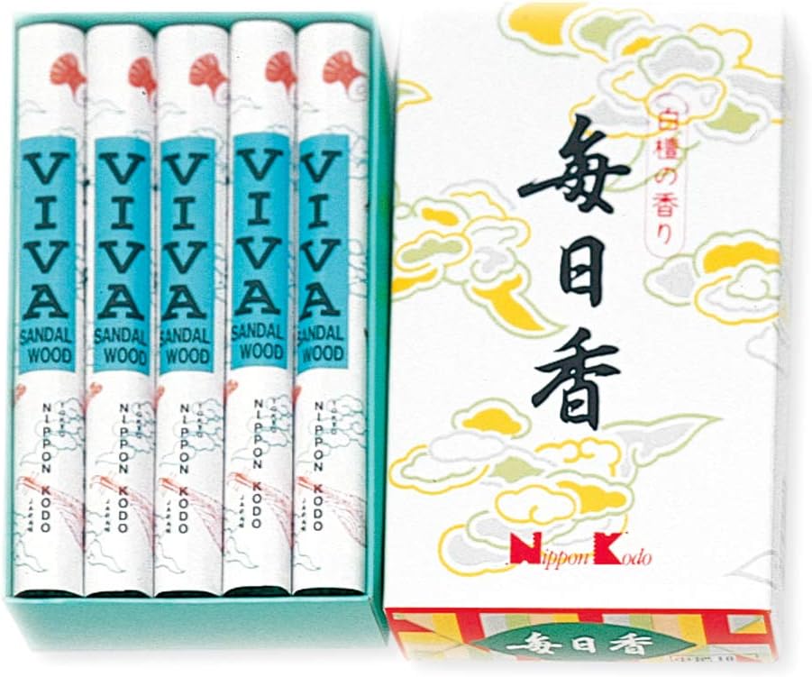 Mainichi-Koh Viva Sandalwood Incense 10 Rolls