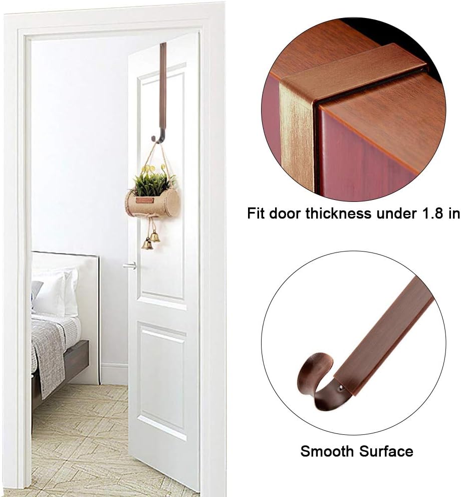 Myfolrena Wreath Hanger Adjustable Door Mount