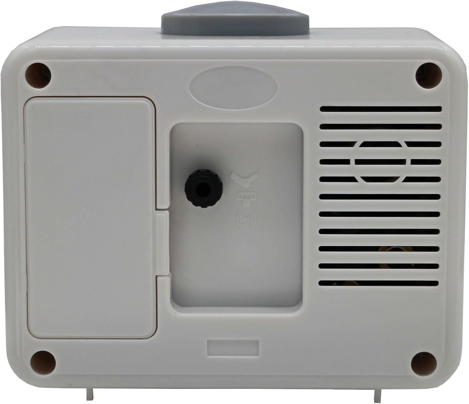 Seiko Akarui Quiet Alarm Clock 35 Inch Silver