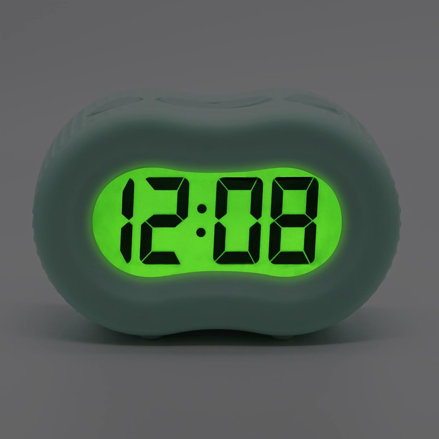 Timelink Smartlight Rubber Alarm Clock with Night Light Mint Green