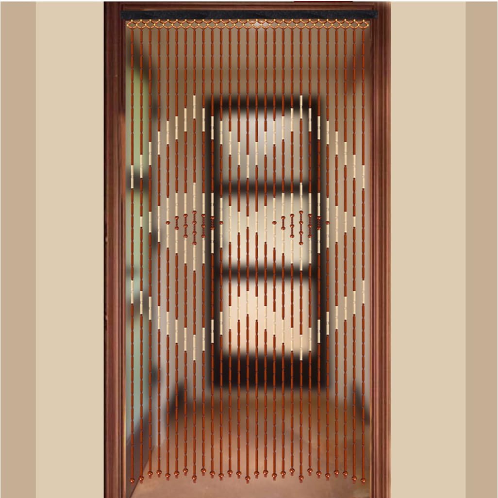 GVILTY Wooden Beaded Curtains 27 Strand Panel