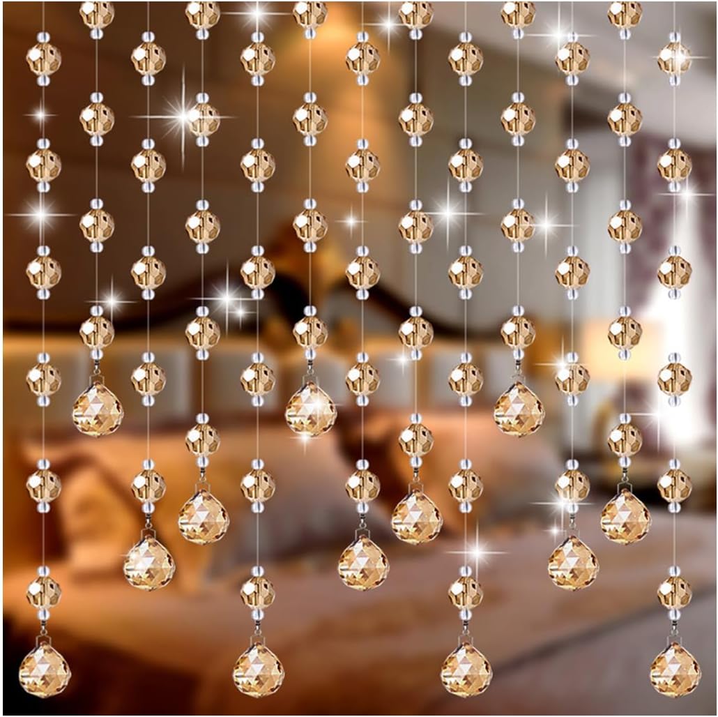 GVILTY Crystal Beaded Curtain Door String Decor