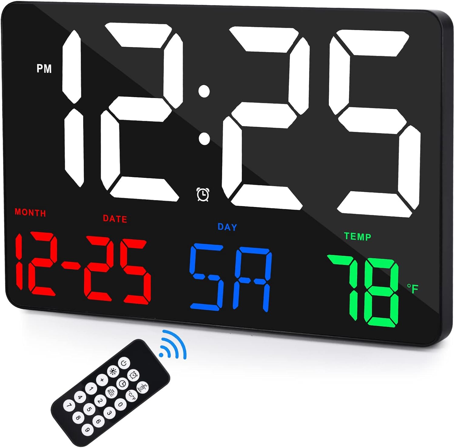 Ygdigital 115 Inch LED Digital Wall Clock with Remote Control