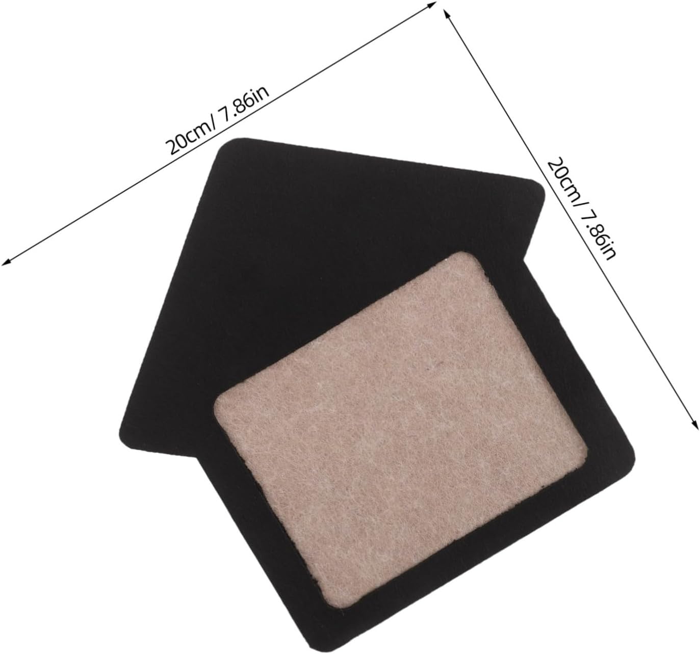 Ciieeo Black Framed Photo Bulletin Board Stand