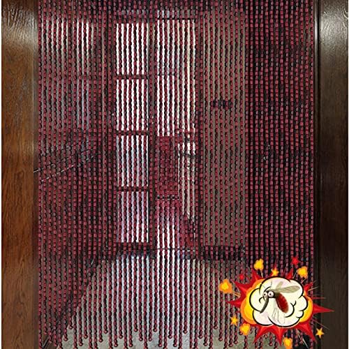Bamboo Beaded Curtain for Room Division and Decor