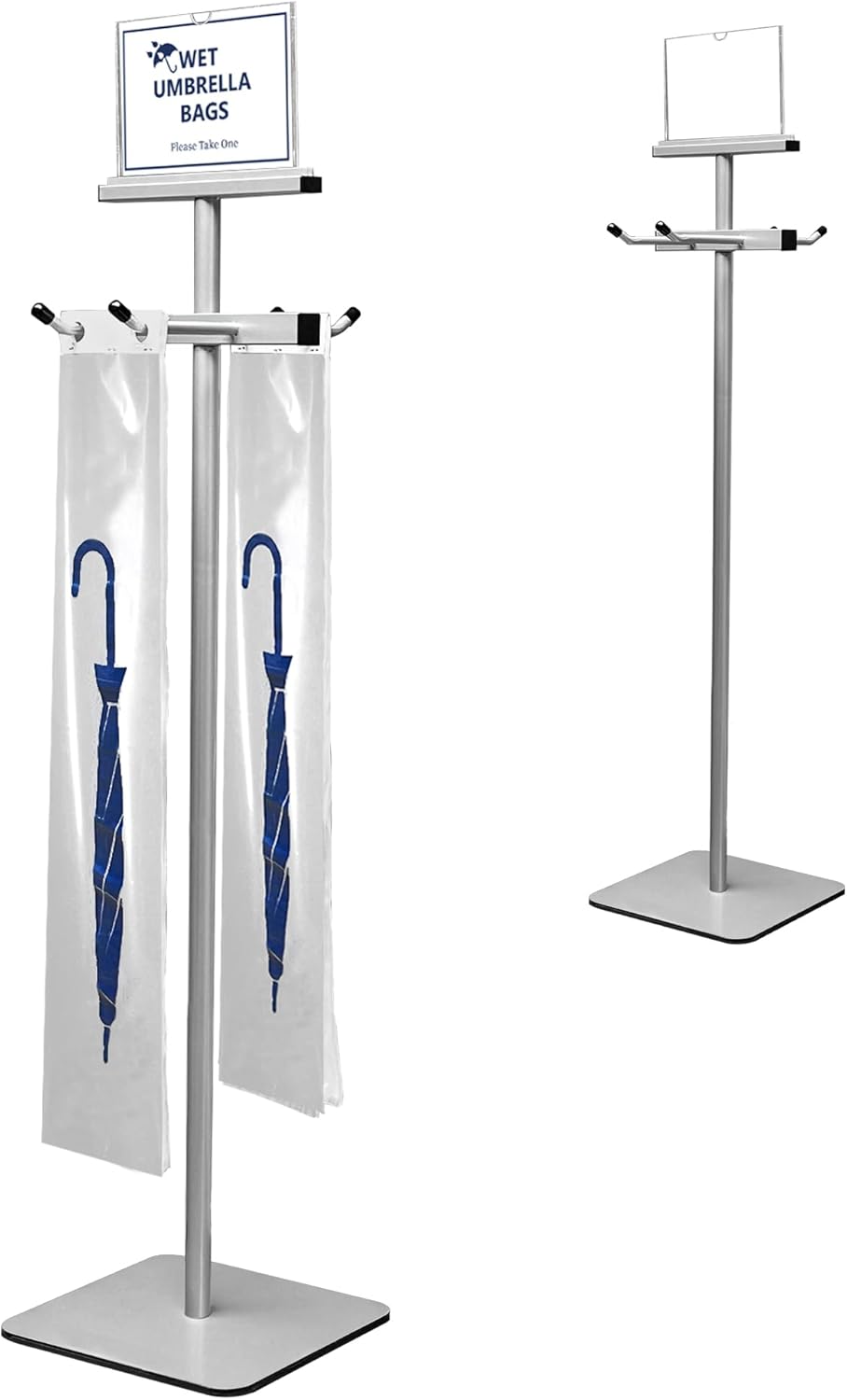 Montex Wet Umbrella Stand with 200 Plastic Bags and Holder