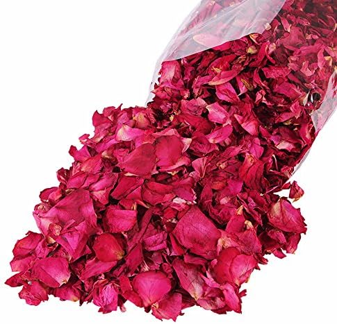 TooGet Dried Real Rose Petals 2OZ Red