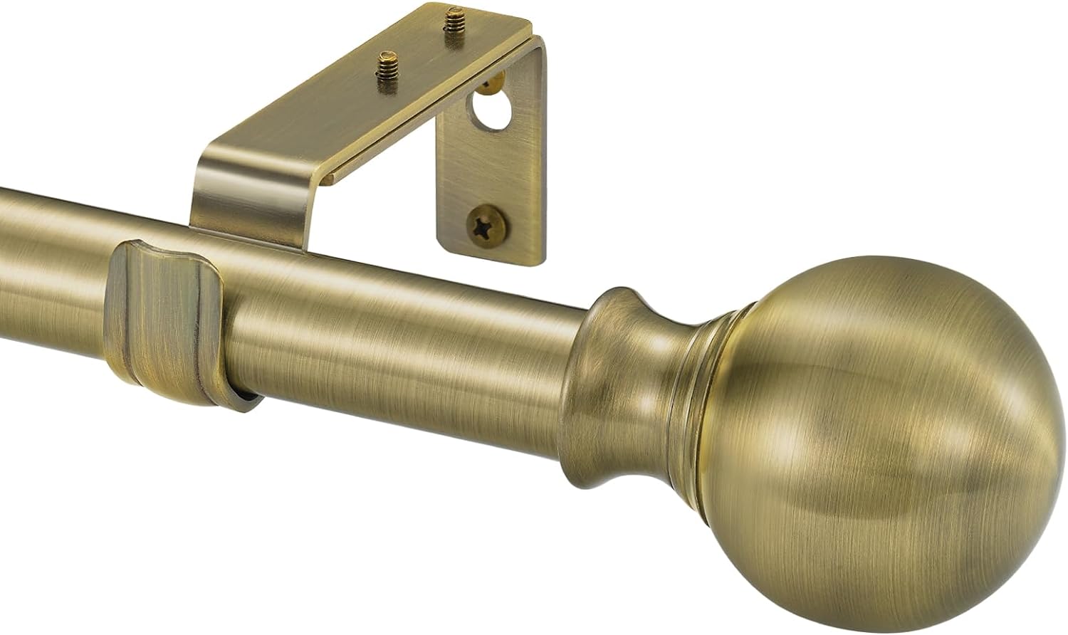Adjustable Window Curtain Rods 36-72 Inches Antique Bronze