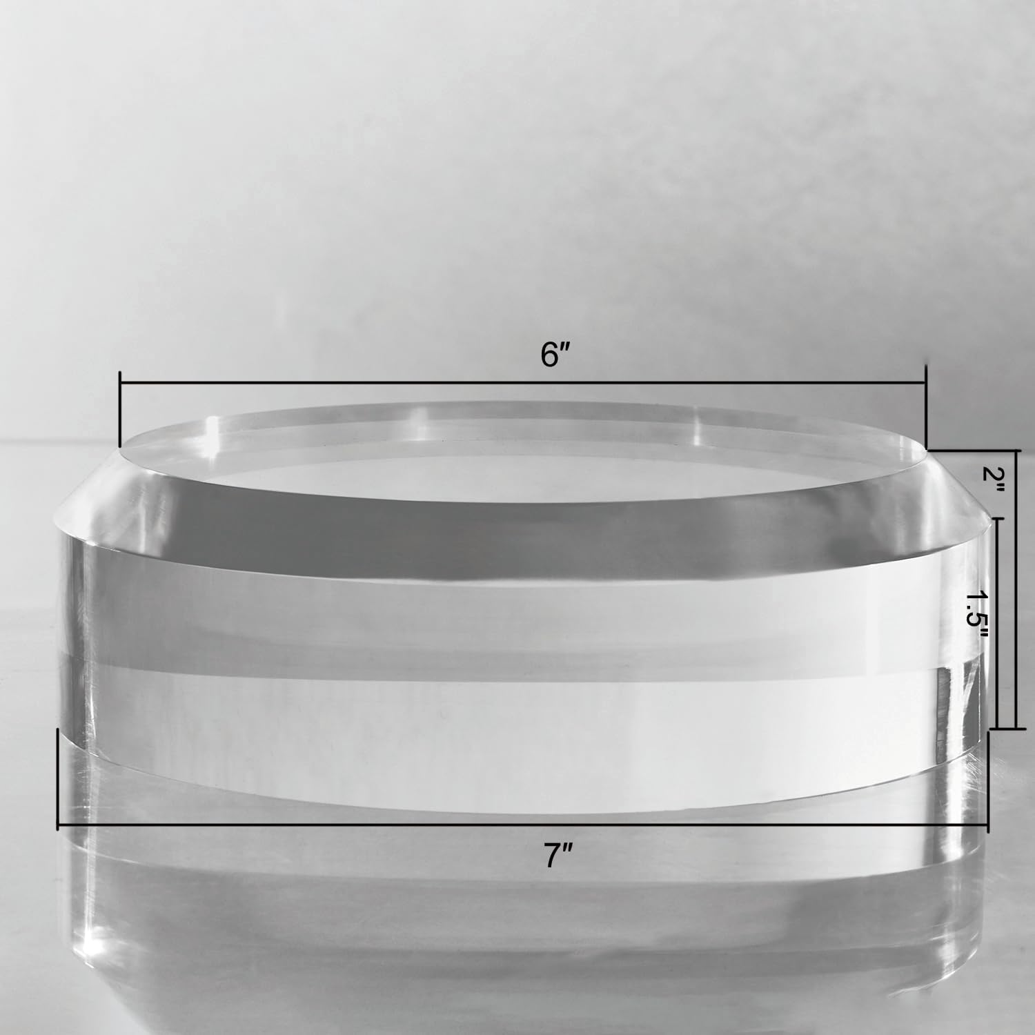 CiaoHER 2in Acrylic Disc Display Pedestal Stand
