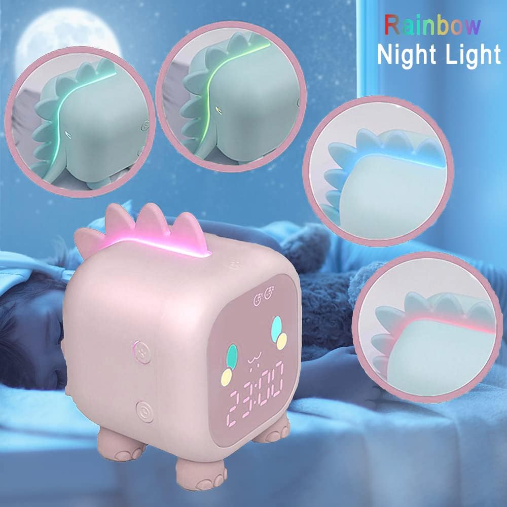 EZYBUY Dinosaur Alarm Clock for Kids with Night Light