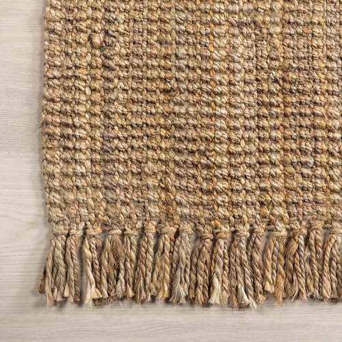 nuLOOM 2x6 Jute Tassel Hand Woven Area Rug
