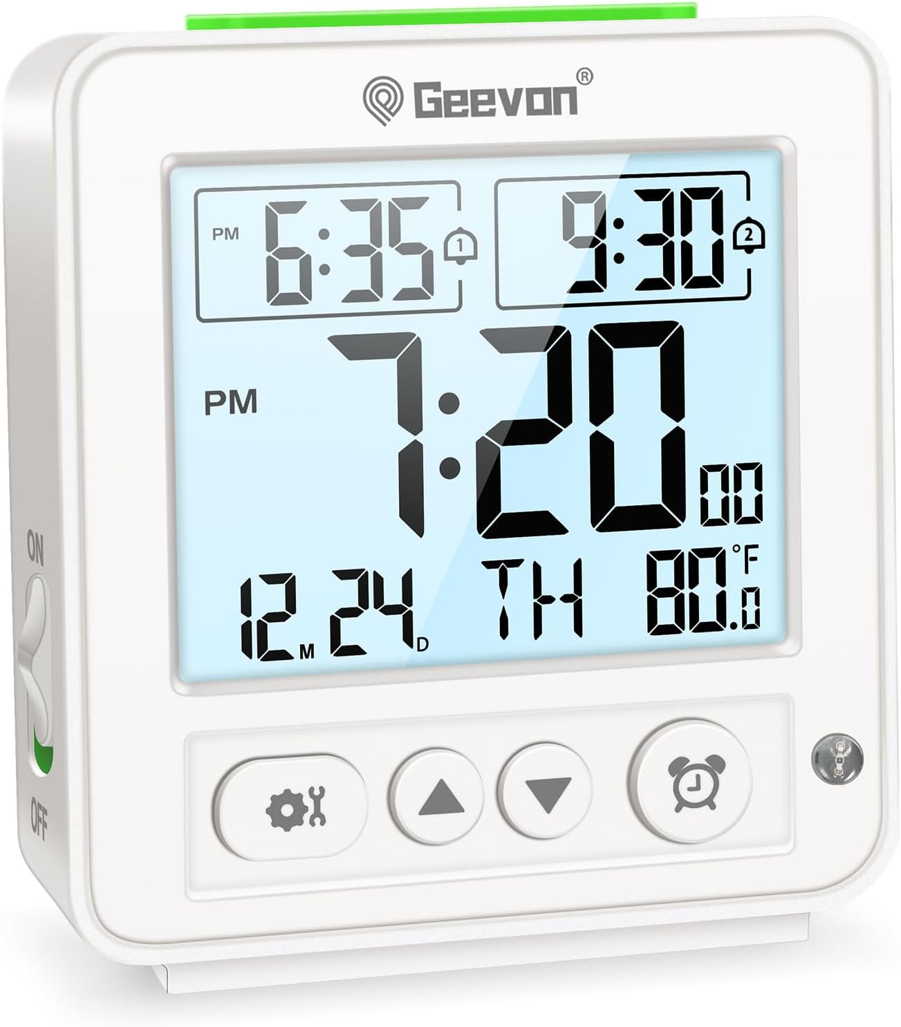 Geevon Smart Night Light Alarm Clock with Dual Alarm and Temperature Monitor