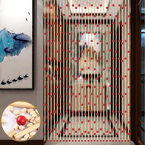 Natural Bamboo Wood Beaded Curtain for Doorway and Window