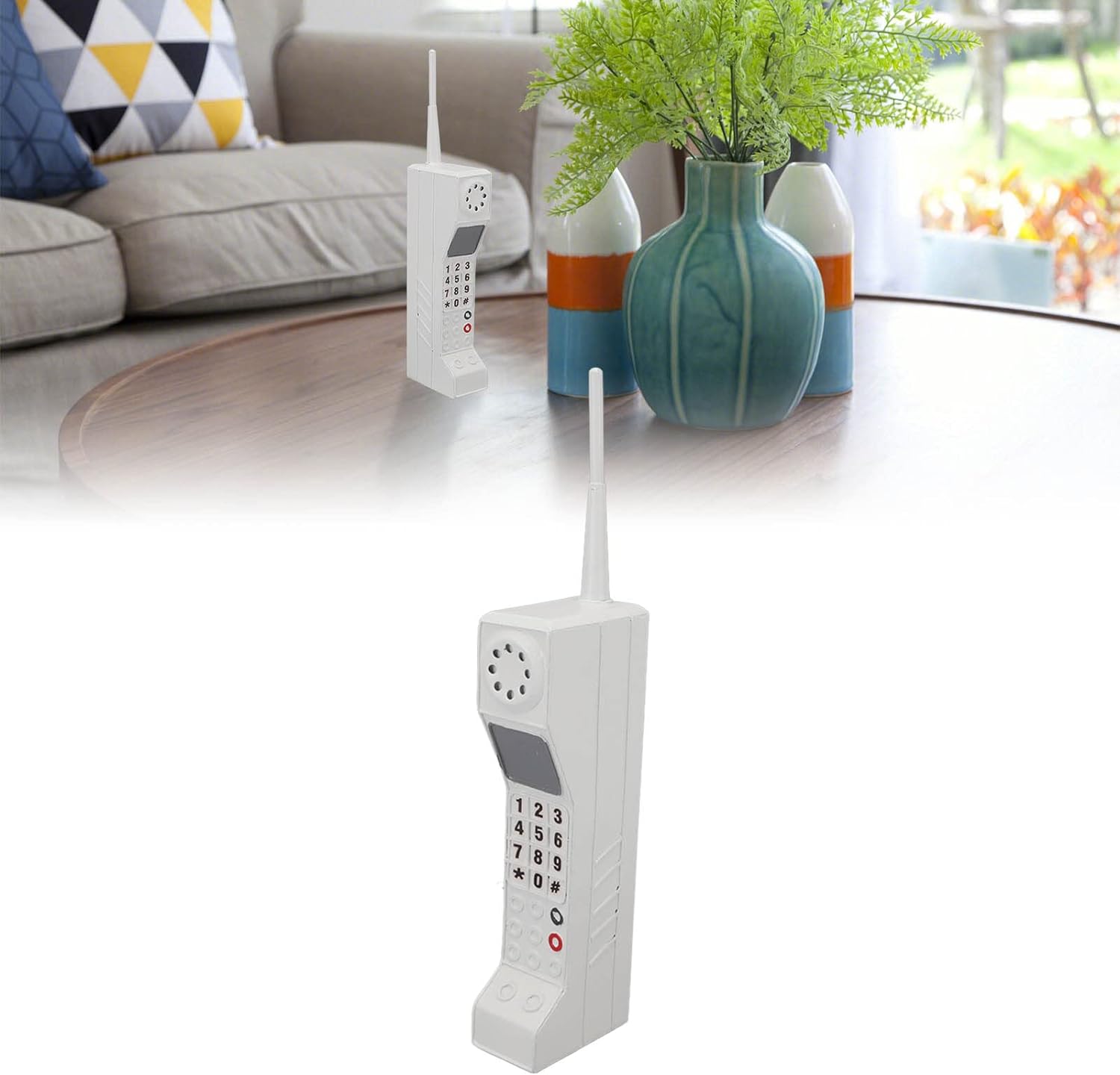 Diydeg Retro Brick Cell Phone Ornament White
