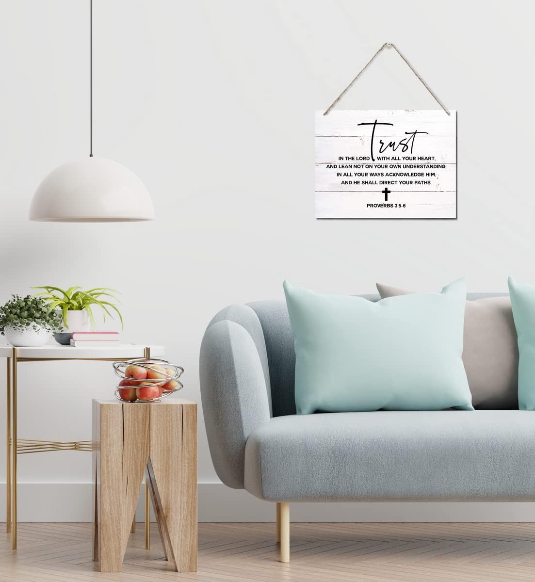 Bible Verse Wood Plaque Wall Hanging Sign