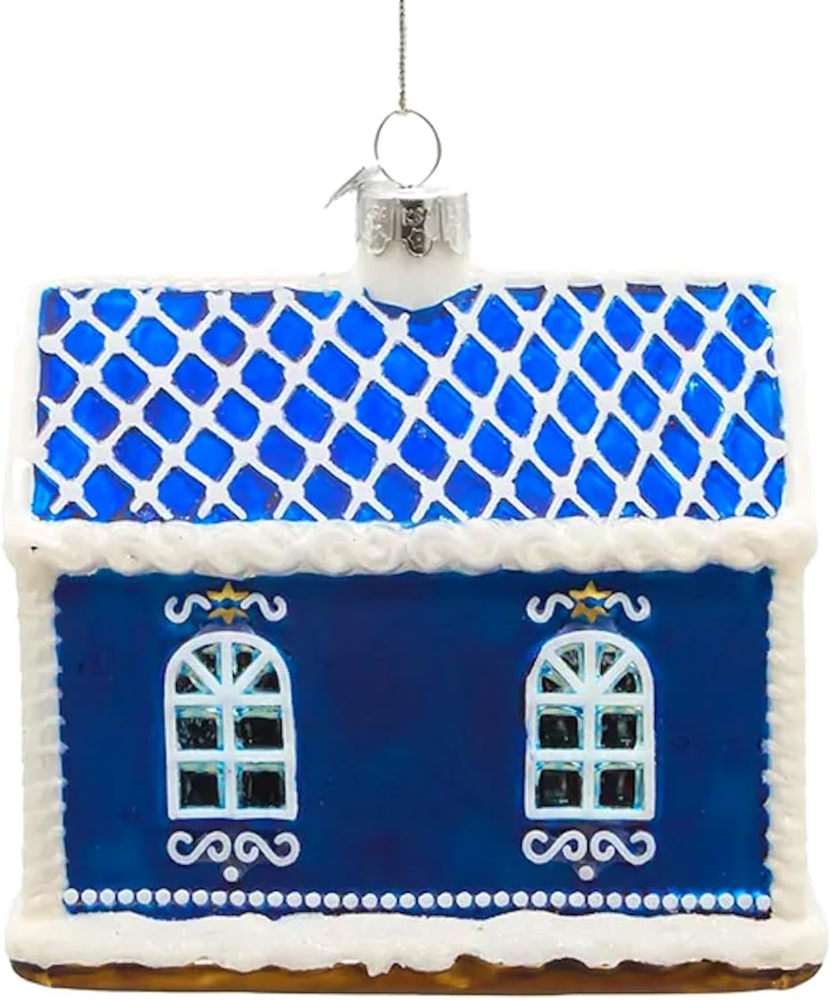The Bridge Collection 45 Hanukkah Gingerbread House Ornament