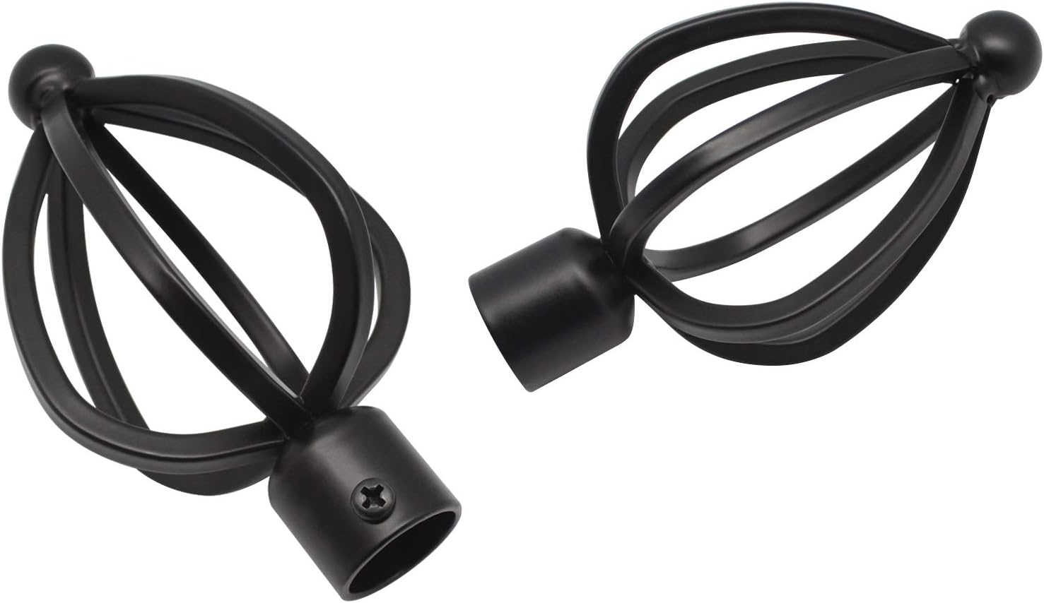 KNOWBELL 42 to 120 Inch Curtain Rod with Cage Finials