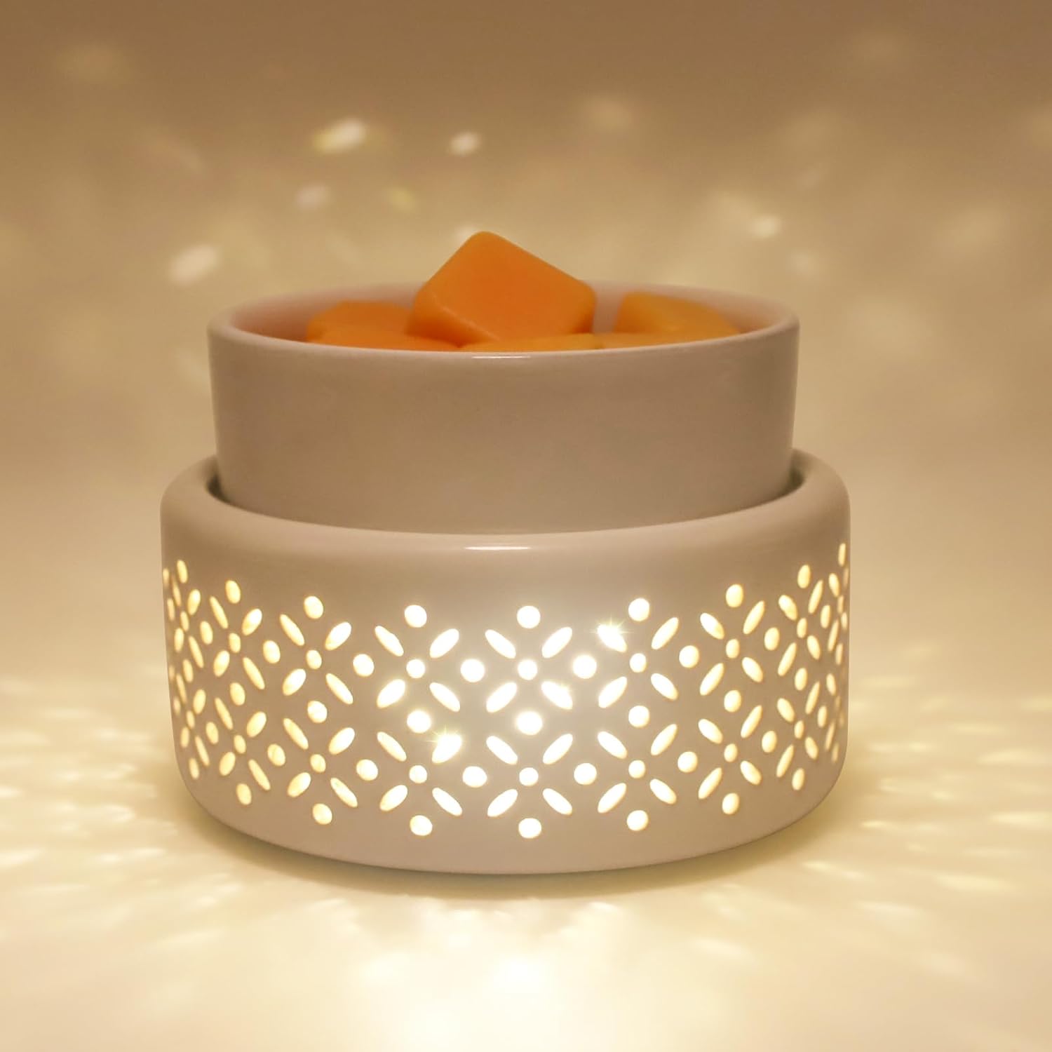 Victoria Aroma Ceramic Wax Melt Warmer LED Night Light