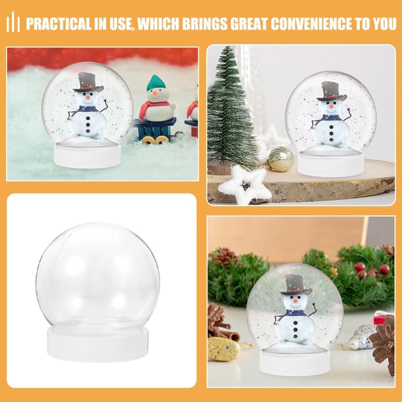 36 Pcs DIY Snow Globe Kit for Winter Decor