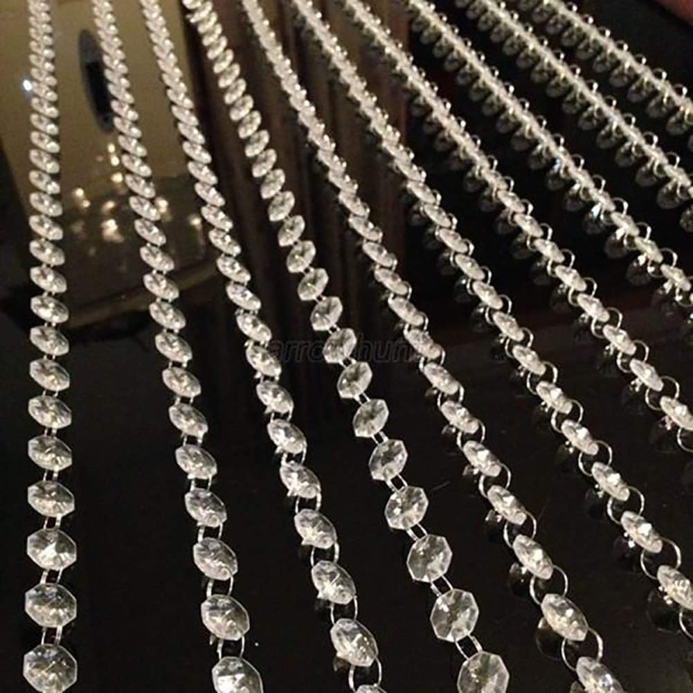 Baost 1 Meter Acrylic Crystal Garland Hanging Strand Beads Curtain