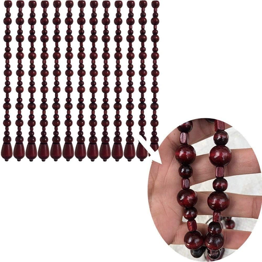 Wood Beaded Curtain for Doorway Decor Room Divider