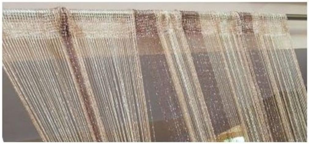 DC IMPEX String Curtain Panel with Silver Accents