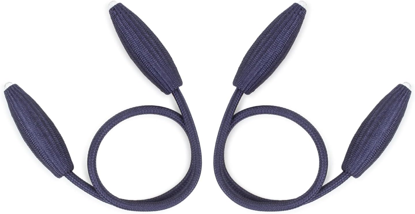 2 Pc DIY Twist Curtain Tieback Clips Blue