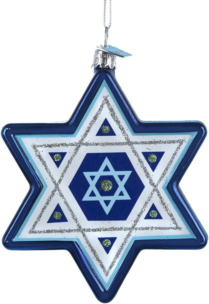 Kurt Adler Star of David Hanukkah Ornament 325-Inch