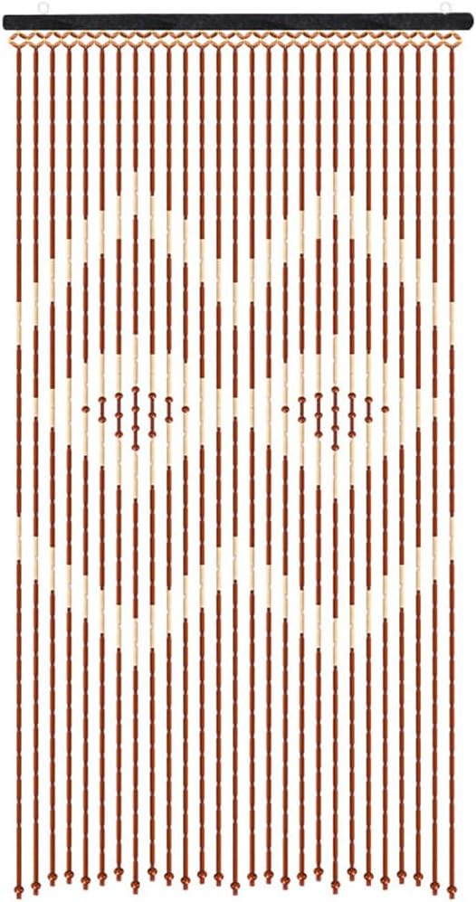 GVILTY Wooden Beaded Curtains 27 Strand Panel