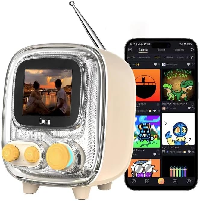 Divoom Tiivoo-2 Pixel Art Retro Bluetooth Speaker